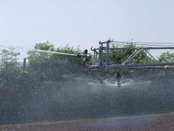R64 blanking plate with sprinkler working