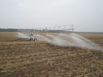 22m boom with splash plate nozzles